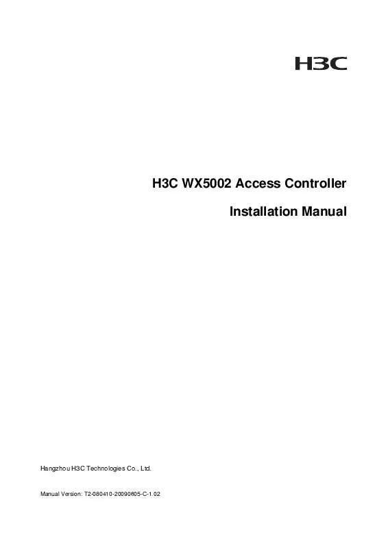 Mode d'emploi 3COM WX5002ACCESSCONTROLLER