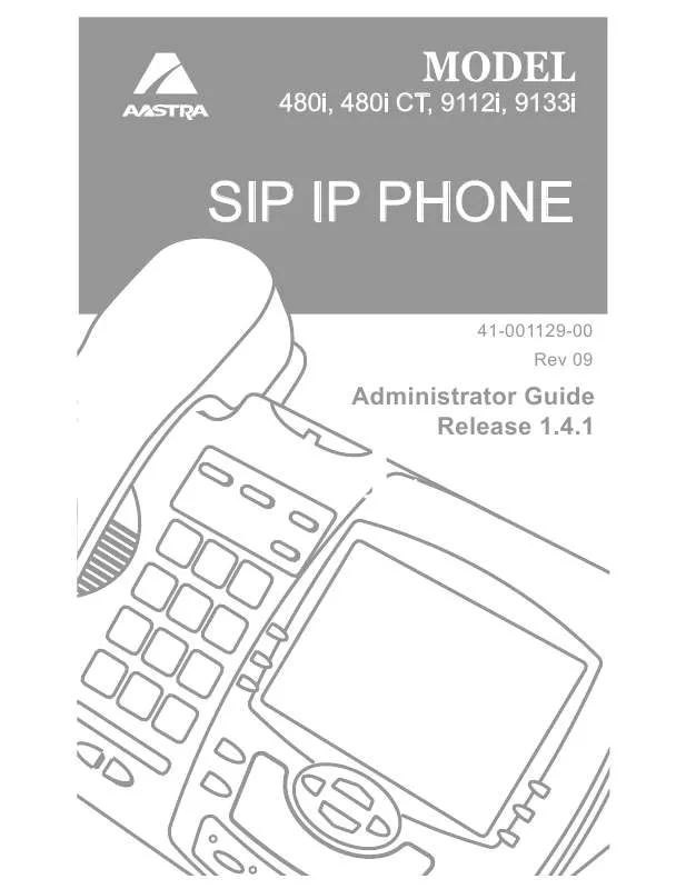 Mode d'emploi AASTRA 480I CT SIP IP PHONE
