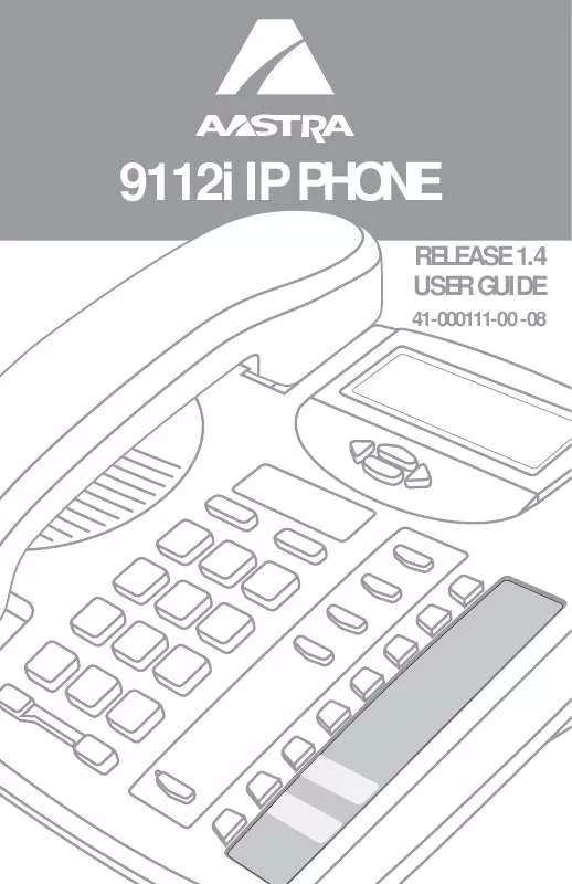 Mode d'emploi AASTRA 9112I IP PHONE