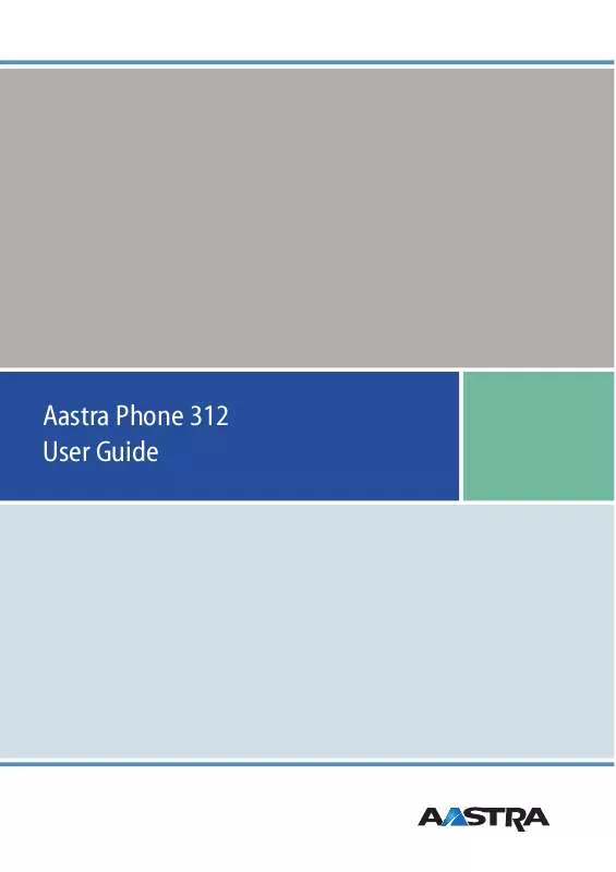 Mode d'emploi AASTRA PHONE 312