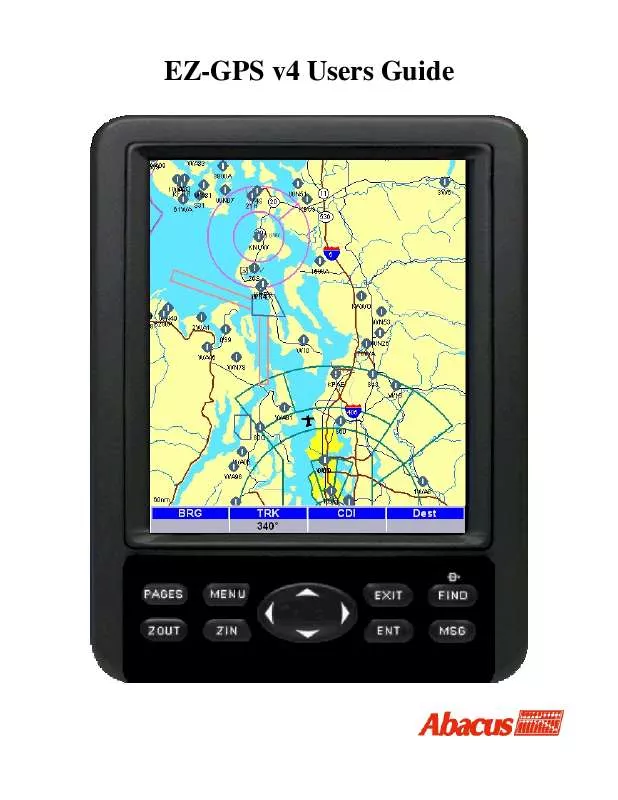 Mode d'emploi ABACUS EZ-GPS