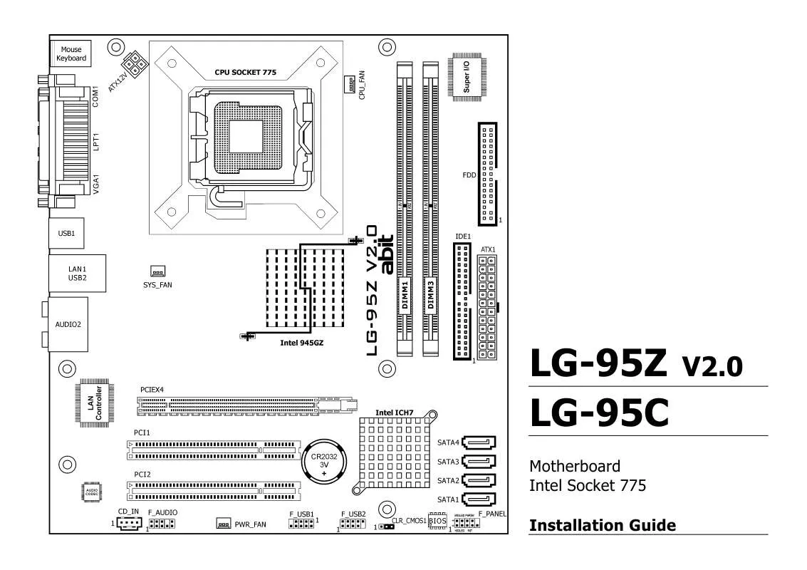 Mode d'emploi ABIT LG-95Z
