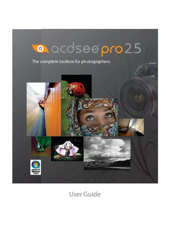 Mode d'emploi ACDSEE PRO 2.5