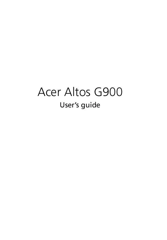 Mode d'emploi ACER ALTOS G901