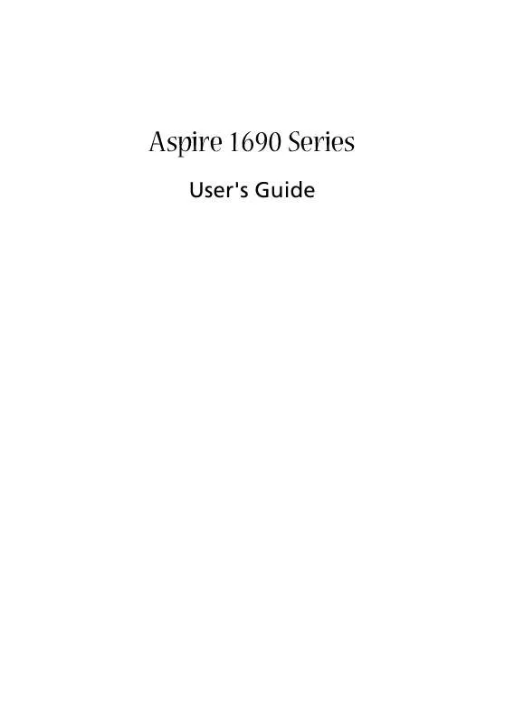 Mode d'emploi ACER ASPIRE 1690-DDR2