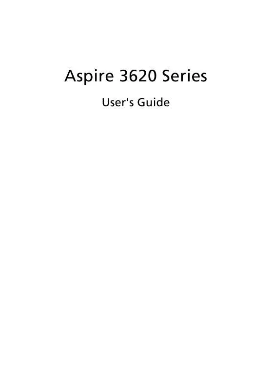 Mode d'emploi ACER ASPIRE 3620-A