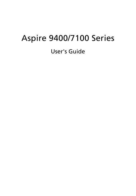 Mode d'emploi ACER ASPIRE 7100