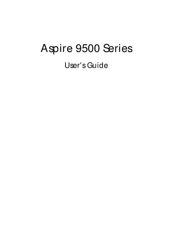 Mode d'emploi ACER ASPIRE 9500