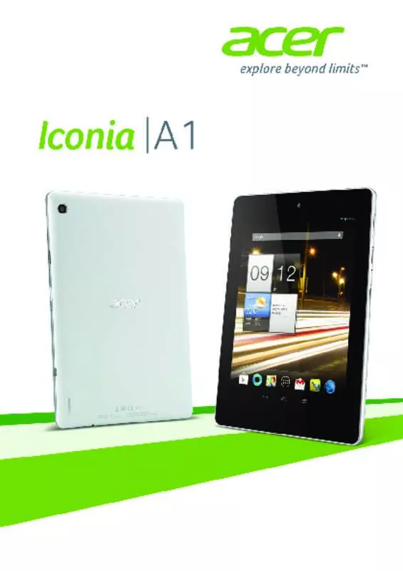 Mode d'emploi ACER ICONIA A1-810 (NT.L2REF.001)