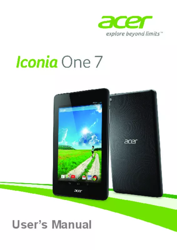 Mode d'emploi ACER ICONIA B1-730HD (NT.L5AEE.004)