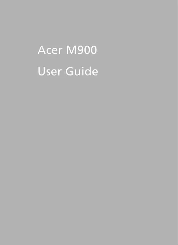 Mode d'emploi ACER M900