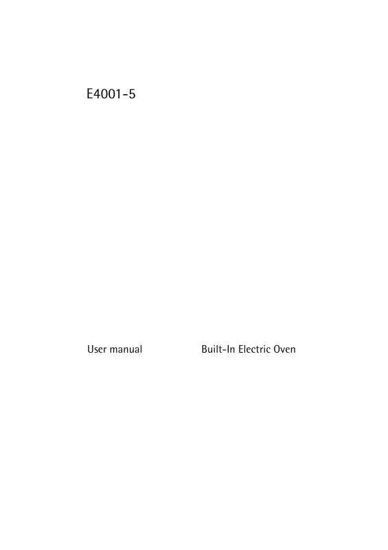 Mode d'emploi AEG-ELECTROLUX E4001-5-W