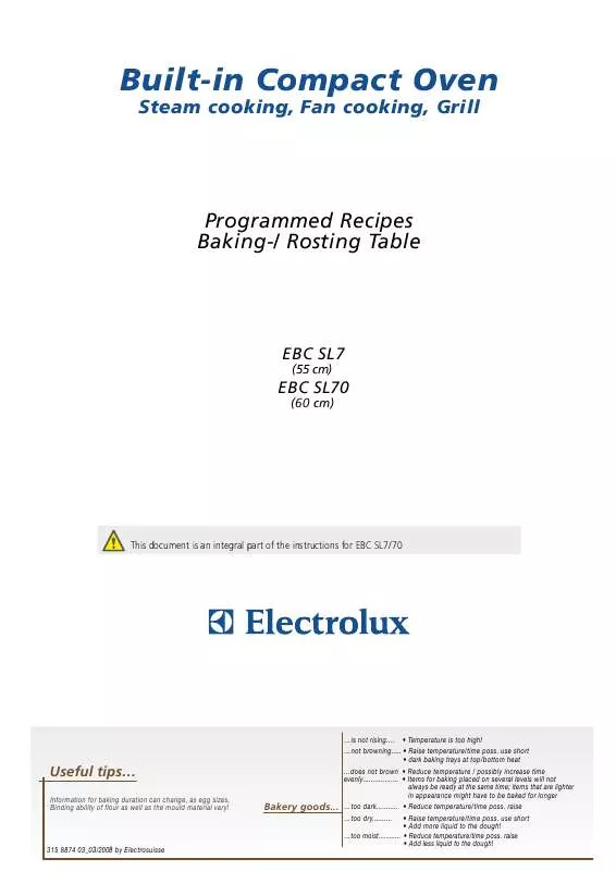 Mode d'emploi AEG-ELECTROLUX EBC SL7