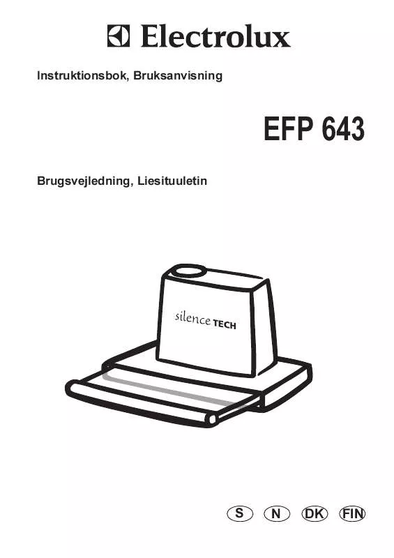 Mode d'emploi AEG-ELECTROLUX EFP643AB/S