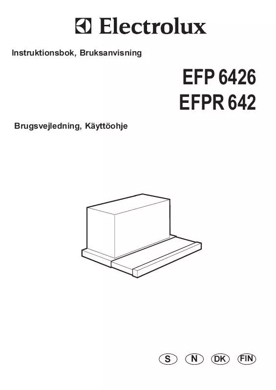 Mode d'emploi AEG-ELECTROLUX EFPR642