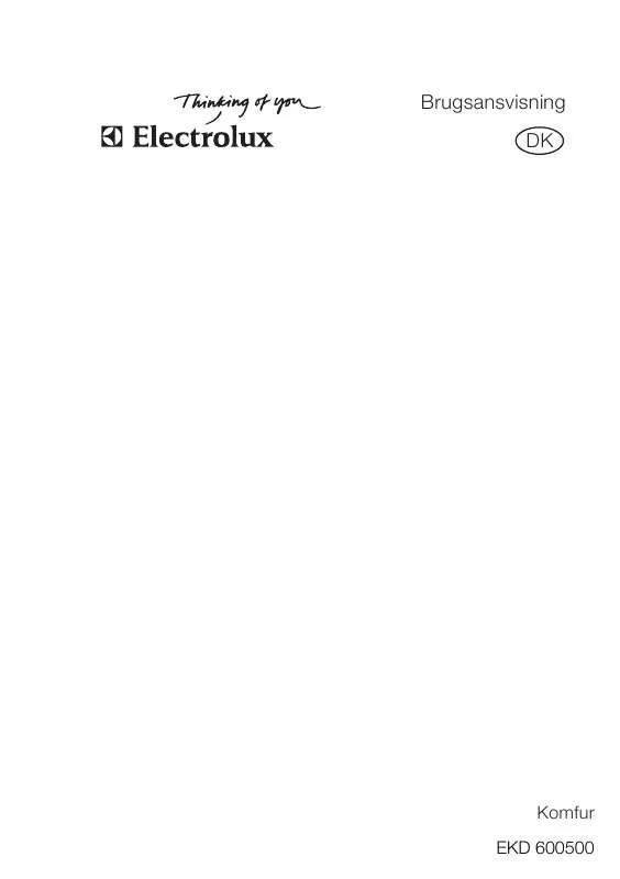 Mode d'emploi AEG-ELECTROLUX EKD600500X