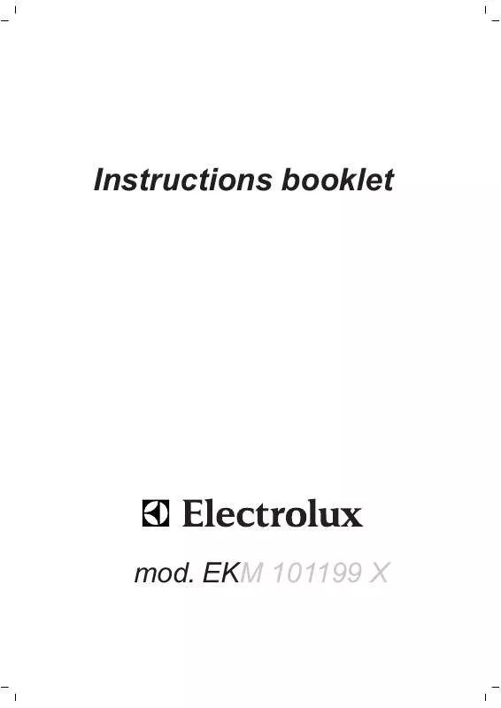 Mode d'emploi AEG-ELECTROLUX EKM101199X