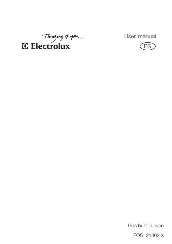 Mode d'emploi AEG-ELECTROLUX EOG21302X