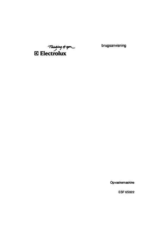 Mode d'emploi AEG-ELECTROLUX ESF65022