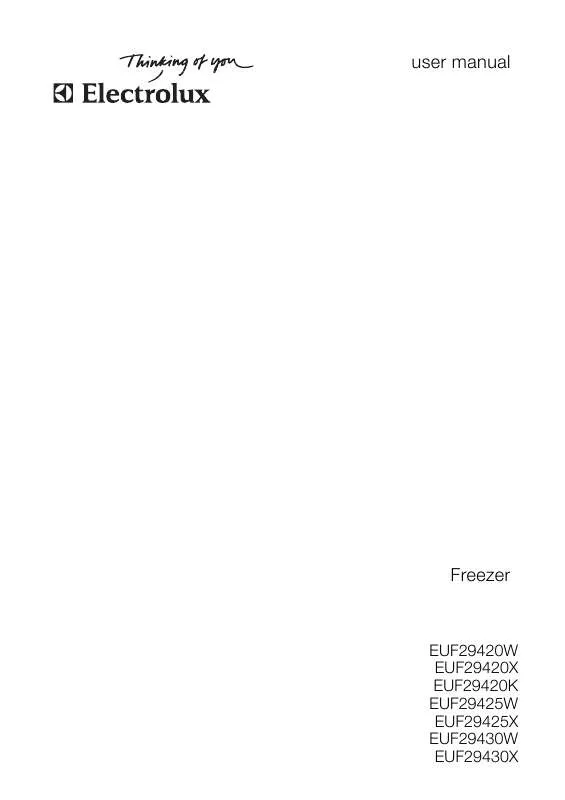 Mode d'emploi AEG-ELECTROLUX EUF 29425