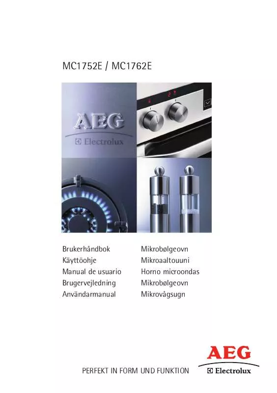 Mode d'emploi AEG-ELECTROLUX MC1752EW