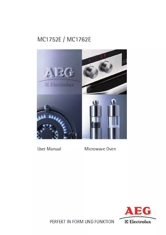 Mode d'emploi AEG-ELECTROLUX MC 1762 EM