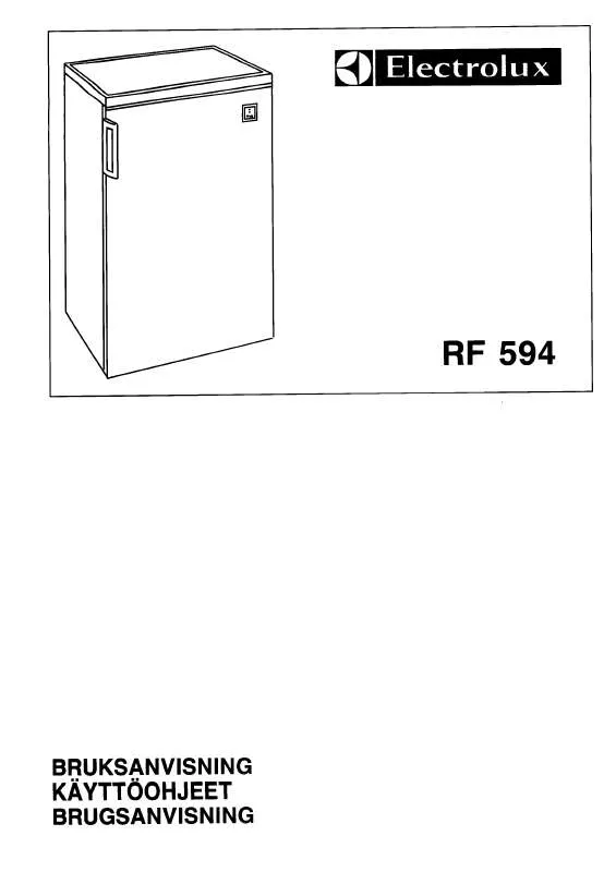 Mode d'emploi AEG-ELECTROLUX RF594