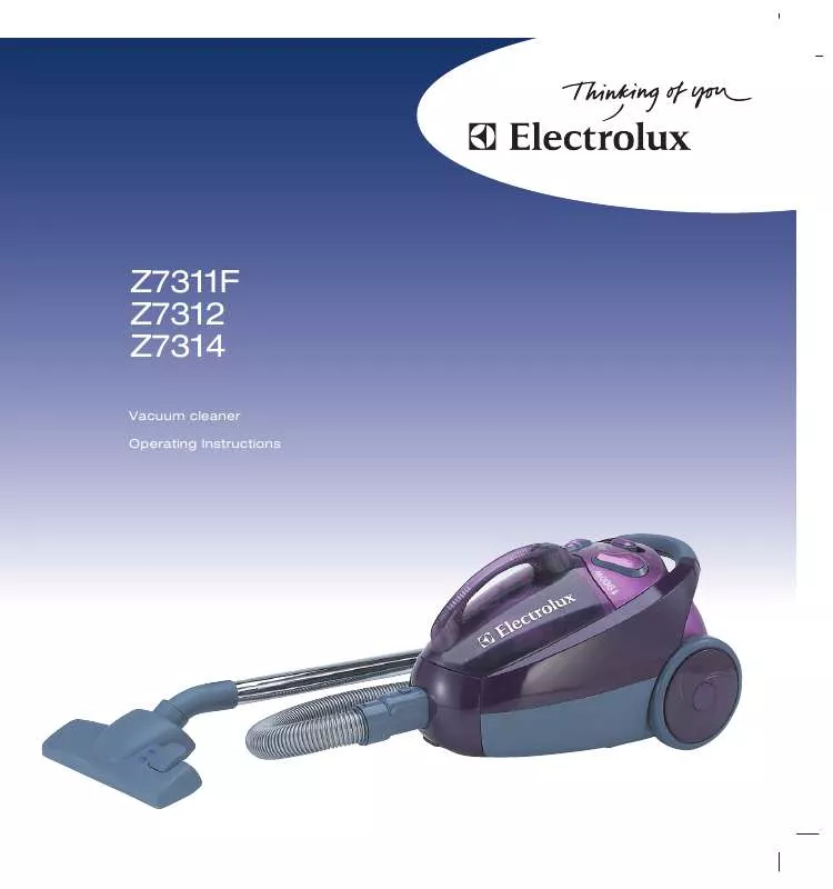 Mode d'emploi AEG-ELECTROLUX Z7312
