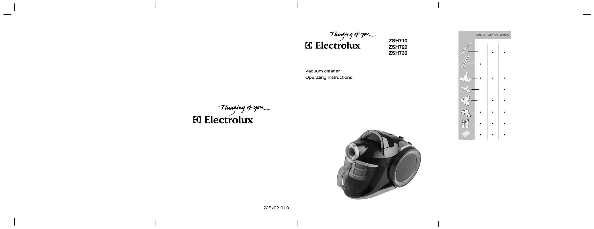 Mode d'emploi AEG-ELECTROLUX ZSH730