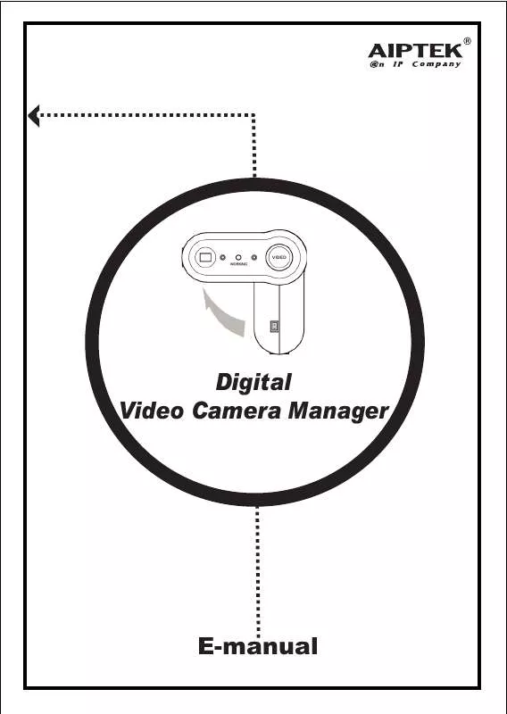 Mode d'emploi AIPTEK DIGITAL VIDEO CAMERA MANAGER