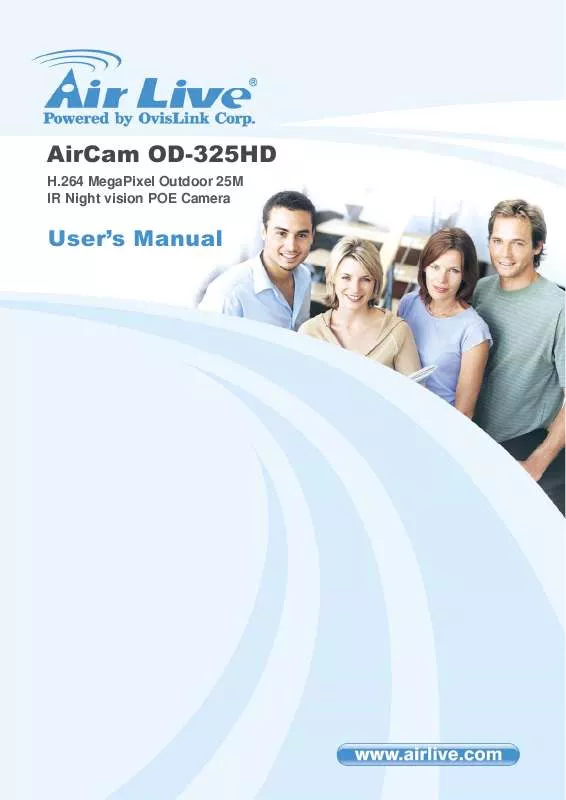 Mode d'emploi AIRLIVE AIRCAM OD-325HD