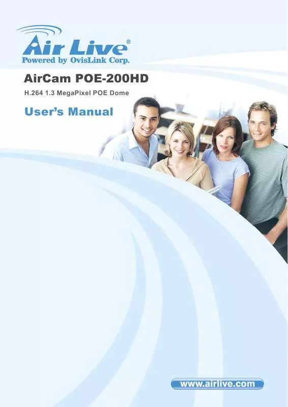 Mode d'emploi AIRLIVE AIRCAM POE-200HD