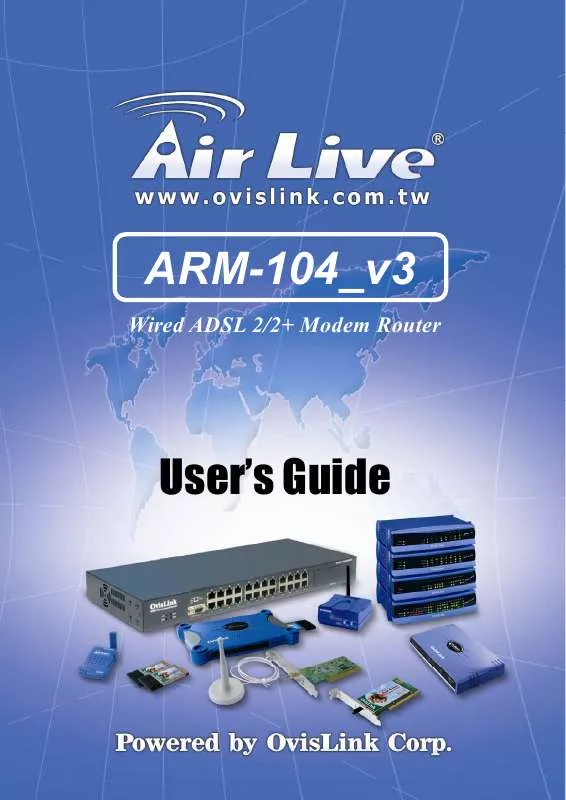 Mode d'emploi AIRLIVE ARM-104