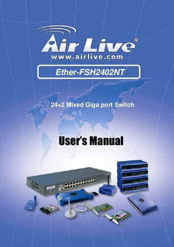 Mode d'emploi AIRLIVE ETHER-FSH2402NT