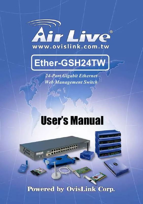 Mode d'emploi AIRLIVE ETHER-GSH24TW