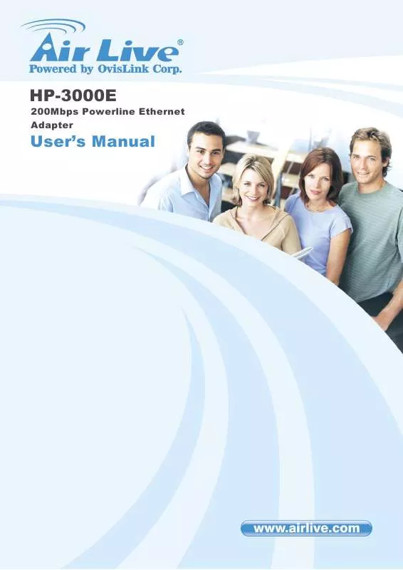 Mode d'emploi AIRLIVE HP-3000E