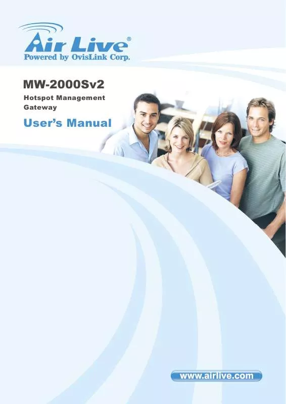 Mode d'emploi AIRLIVE MW-2000SV2