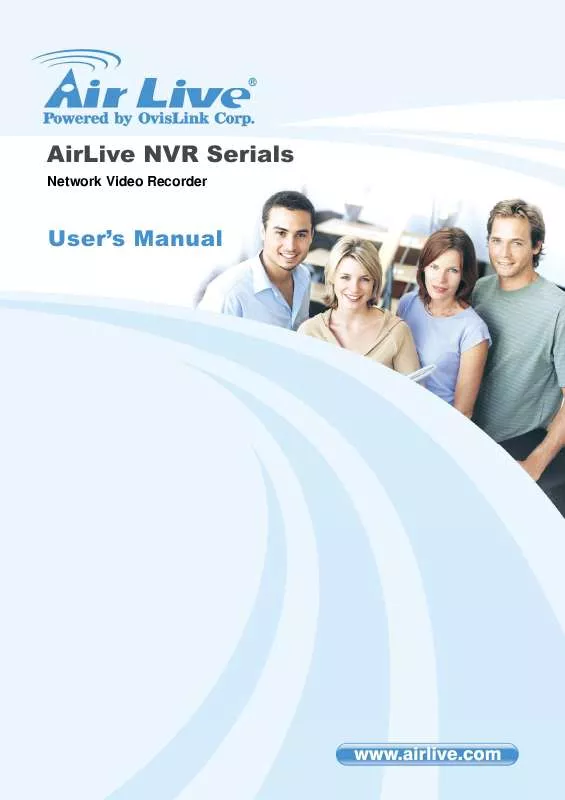 Mode d'emploi AIRLIVE NVR