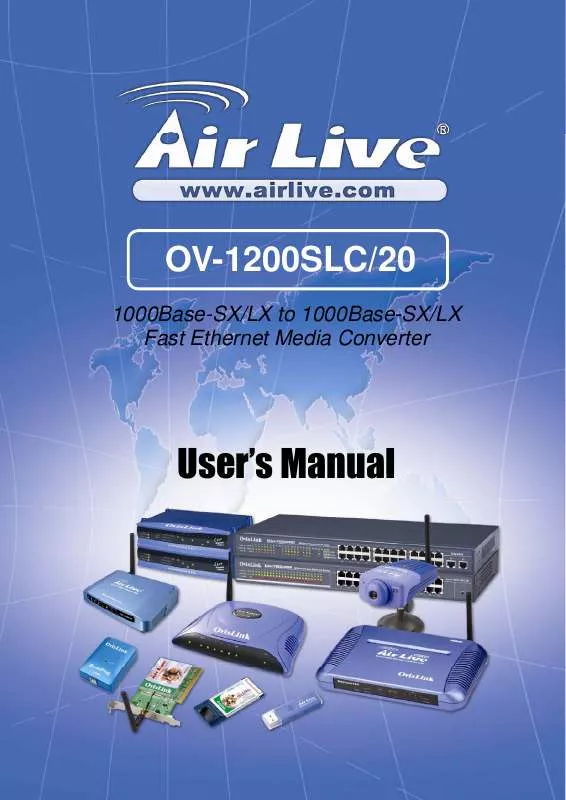 Mode d'emploi AIRLIVE OV-1200SLC-20
