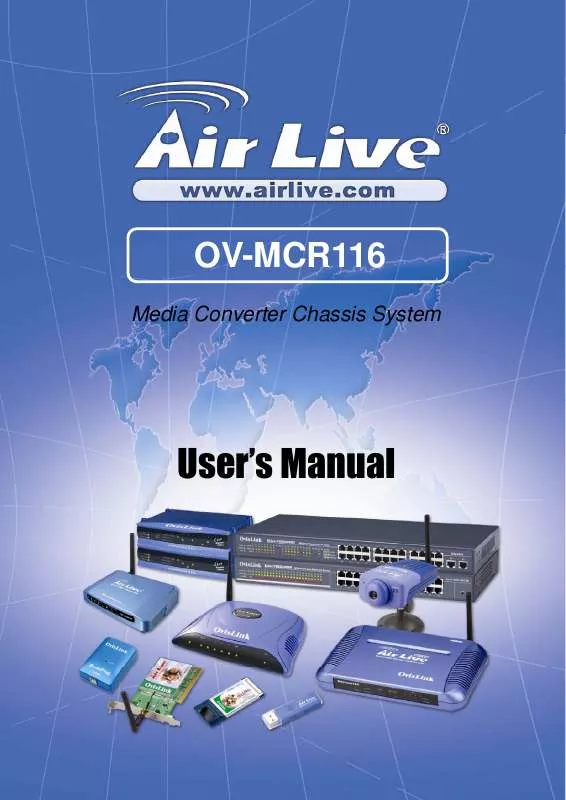 Mode d'emploi AIRLIVE OV-MCR116