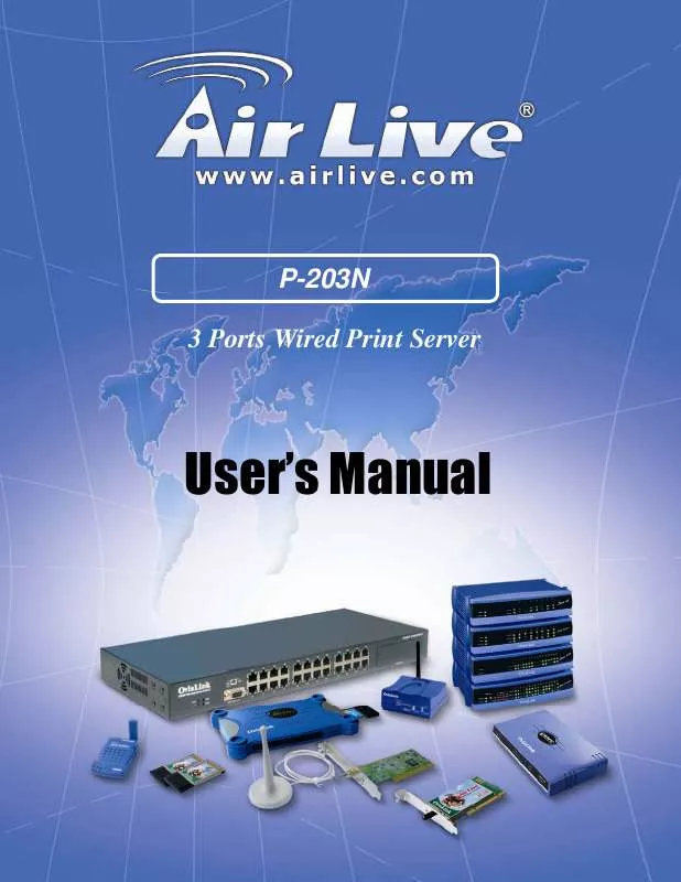 Mode d'emploi AIRLIVE P-203N