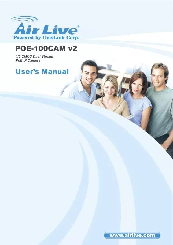 Mode d'emploi AIRLIVE POE-100CAMV2