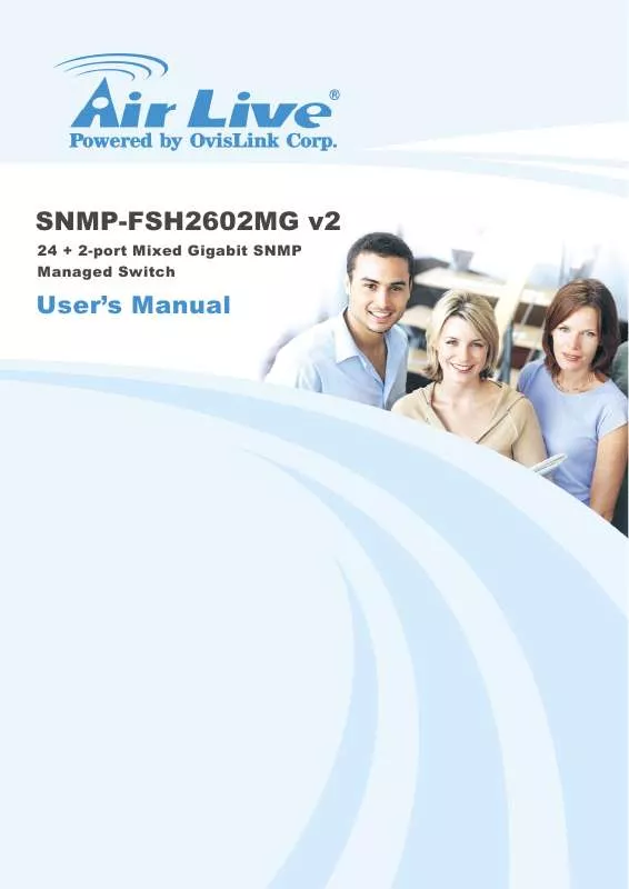 Mode d'emploi AIRLIVE SNMP-FSH2602MG V2
