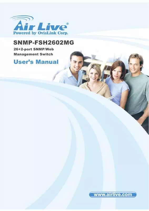 Mode d'emploi AIRLIVE SNMP-FSH2602MG