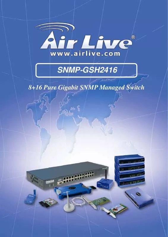 Mode d'emploi AIRLIVE SNMP-GSH2416