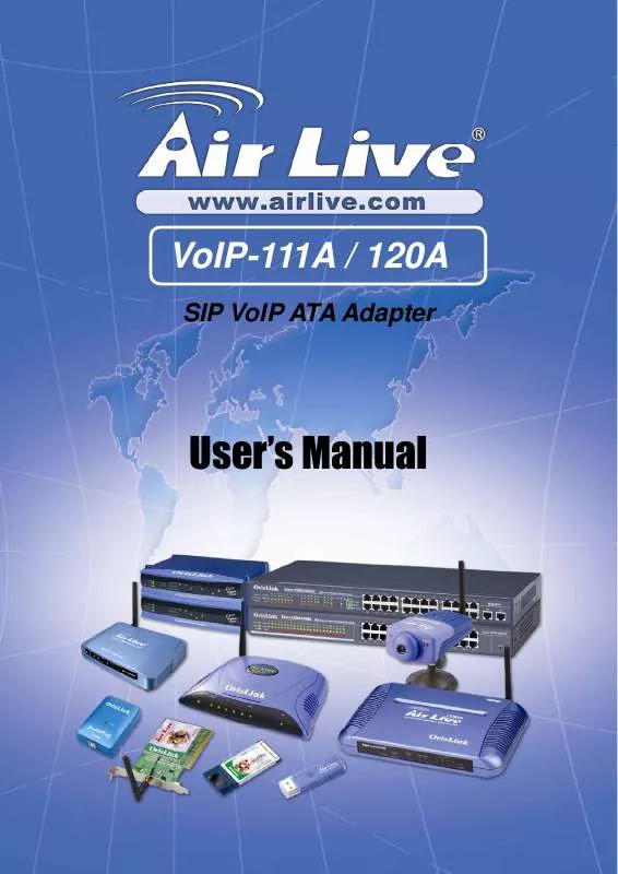 Mode d'emploi AIRLIVE VOIP-111A