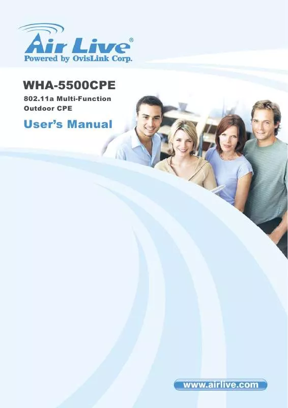 Mode d'emploi AIRLIVE WHA-5500CPE