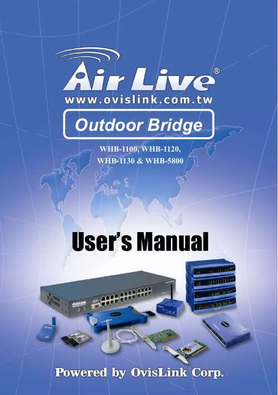 Mode d'emploi AIRLIVE WHB-5800