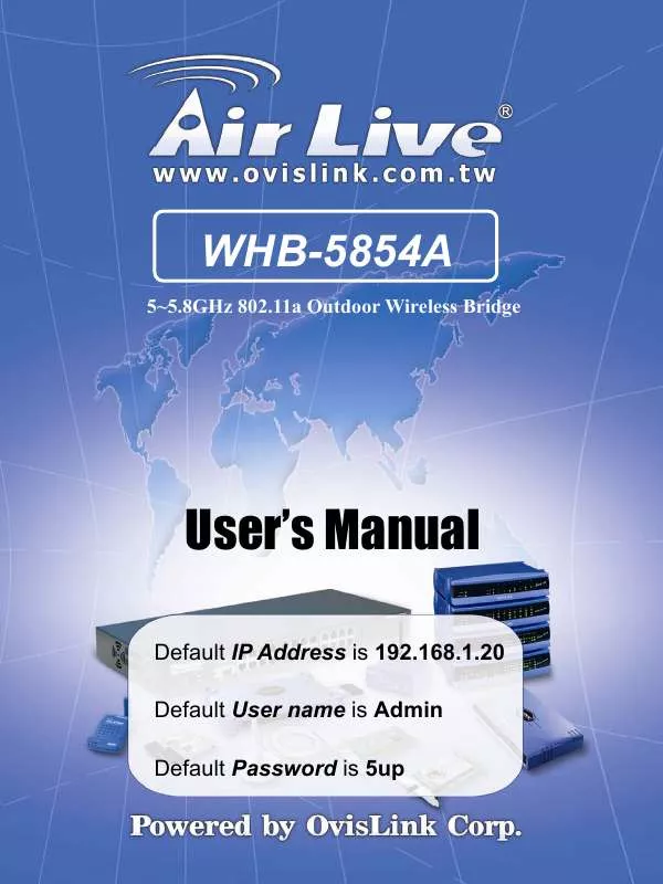 Mode d'emploi AIRLIVE WHB-5854A
