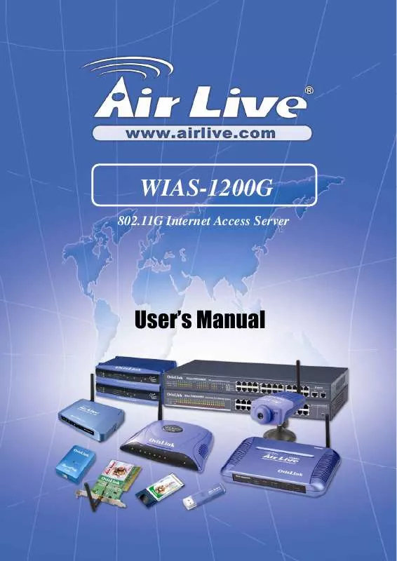 Mode d'emploi AIRLIVE WIAS-1200G